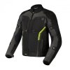 KURTKA MOTOCYKLOWA TEKSTYLNA REBELHORN BORG BLACK DARK GREY FLUO YELLOW S